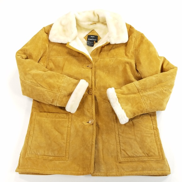 dennis basso Jackets & Blazers - Dennis Basso Genuine Leather Suede Faux Fur Jacket
